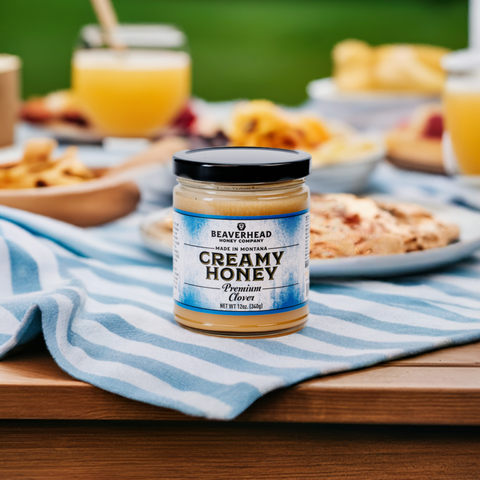 Beaverhead Creamed Clover Honey Jar 12oz.